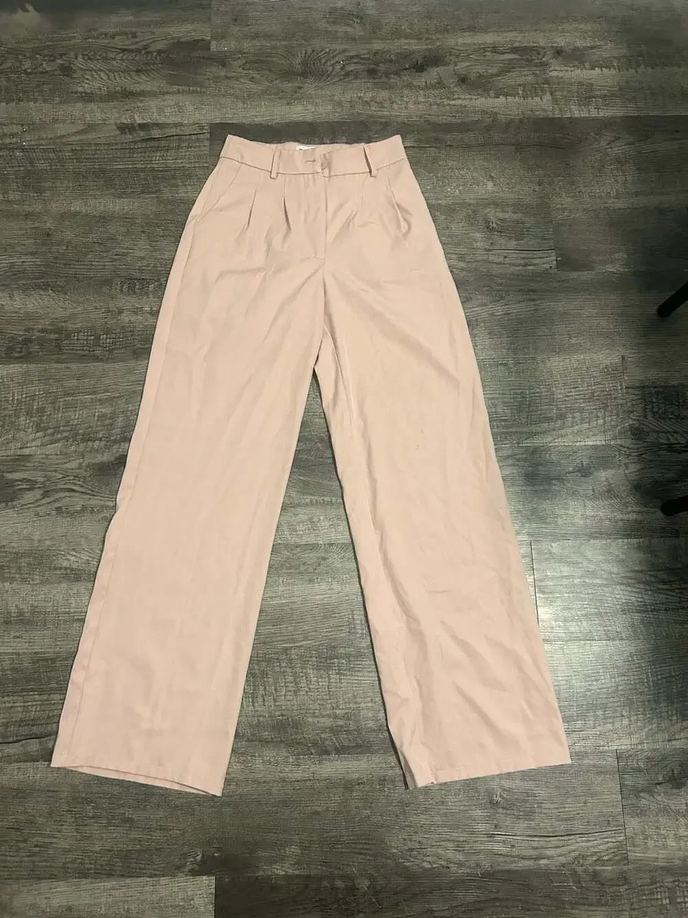Princess Polly High Waisted Wide Leg Trousers Pink Size US 2 - Picture 1 of 4